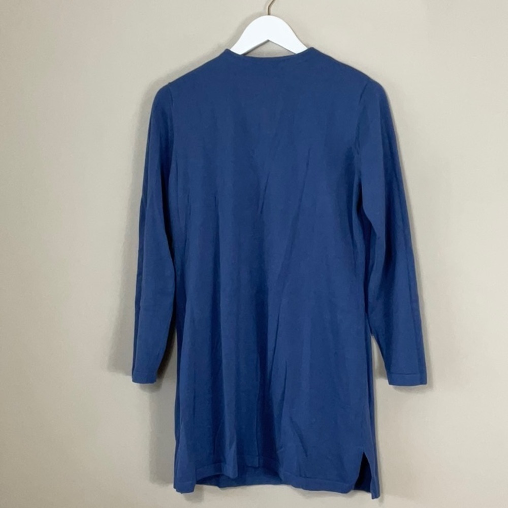 NWOT Chadwick’s long cardigan blue petite - Picture 3 of 7